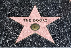 A star for The Doors on the Hollywood Walk of Fame, Los Angeles, California