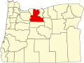 Wasco County map