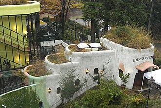 Front entrance of the Ghibli Museum