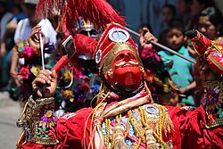 Traditional dance of the conquest
