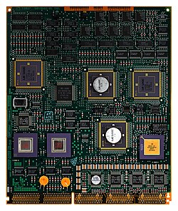 Single-attach FDDI controller for XMI bus (PHY is on a separate bulkhead module).