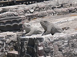 Altar of the toads as symbols of water