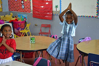 A primary school classroom in St. John's