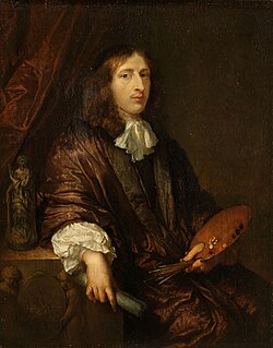 Caspar Netscher, self portrait