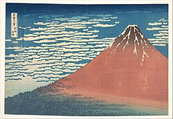 Fine Wind, Clear Morning woodblock print by Hokusai, 19th century