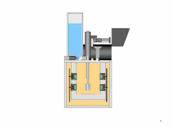 Illustration of how the wet chemistry lab onboard Phoenix mixes a Martian soil sample with water