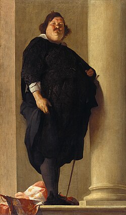 Obesity was a status symbol in Renaissance culture: "The Tuscan General Alessandro del Borro", attributed to Andrea Sacchi, 1645.[43] It is now generally regarded as a disease.