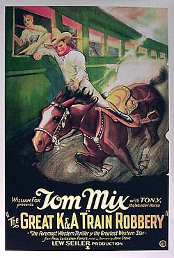 Poster for the 1926 film The Great K & A Train Robbery