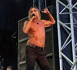 Iggy Pop performing in 2018