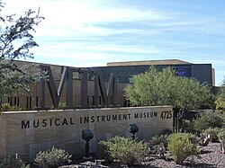 The Musical Instrument Museum features a collection of over 15,000 musical instruments