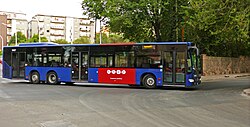 A bus of Sardinia public transport authorities (Arst) in Sassari