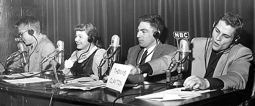 The University of Minnesota on the radio version of the College Bowl, c. 1953–54