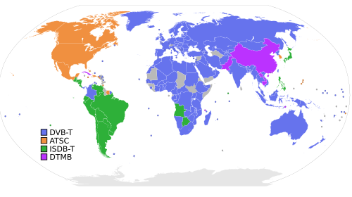 Digital television standards and their adoption worldwide