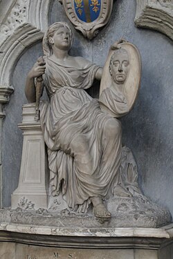 Monument to Woodward in Westminster Abbey