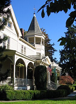 The Marshall House in Officers Row, built in 1886 and later named after George C. Marshall
