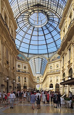 Galleria Vittorio Emanuele II is Italy's oldest active shopping gallery and a major landmark of Milan.