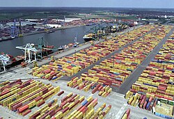 The Port of Antwerp is one of the largest in Europe and the world