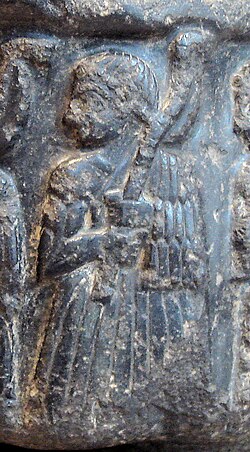 Akkadian official in the retinue of Sargon of Akkad, holding an axe