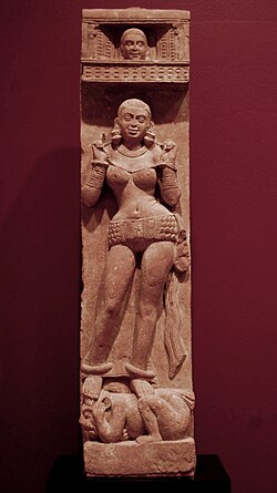 Red sandstone 2nd century Kushan Empire Mathura region, Dallas Museum of Art, USA.