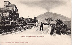 Image of Vesuvius Observatory and Mount Vesuvius(c. 19th Century)