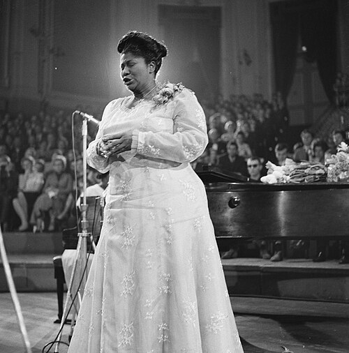 Jackson in the Concertgebouw, Amsterdam, April 1961