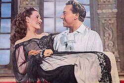 O'Hara with Paul Henreid in The Spanish Main (1945)