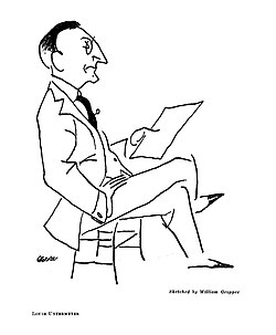 Caricature by William Gropper, 1921