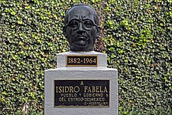 Bust located inside the "Casa de Cultura" in San Angel.