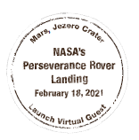 NASA Eventbrite Virtual Guest Program Post flight mission patch given to Eventbrite subscribers during Perseverance landing