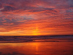 Sunset in Monterey County, California, U.S.