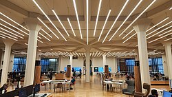 The Quad is located in the ground floor of the library.