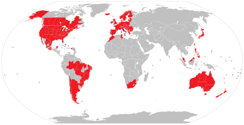 Countries, territories, and subdivisions with 3D coverage in Google Earth as of September 2025: Regions with partial 3D coverage Regions with full 3D coverage Regions without 3D coverage