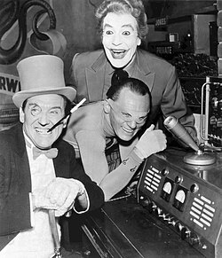 Frequent "special guest villains" (clockwise from left) Burgess Meredith as the Penguin, Cesar Romero as the Joker, and Frank Gorshin as the Riddler.