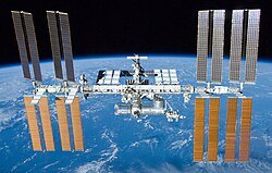 International Space Station, assembled in orbit by US and Russia
