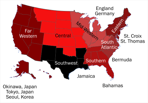 Delta Sigma Theta's seven regions
