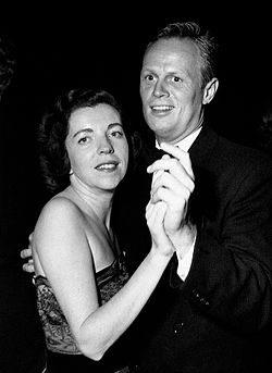 Richard Widmark with his first wife, Jean Hazlewood, in the 1950s