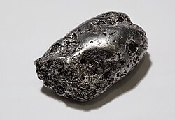 A native platinum nugget, Kondyor mine, Khabarovsk Krai