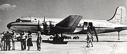 A Douglas DC-4 owned and operated by El Al, the flag carrier of Israel, in 1948