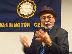 Juan Felipe Herrera at the University of California, Washington Center, April 24, 2017