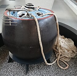 Model of Venera 7 lander in the Cosmos Pavilion, VDNKh