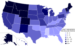 Montana ranks 3rd nationally in craft breweries per capita.