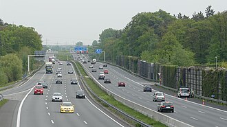 An Autobahn in Lehrte, near Hanover, Germany