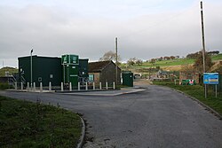 A phosphate removal sewage treatment station in Yorkshire, England