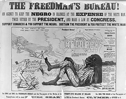 One in a series of posters attacking Radical Republicans on the issue of black suffrage, issued during the Pennsylvania gubernatorial election of 1866