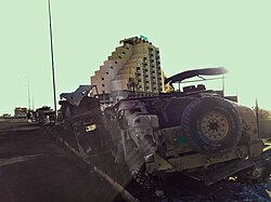 Humvee down after ISIL attack
