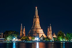 Wat Arun, Bangkok, is among the best-known Thailand's landmarks.