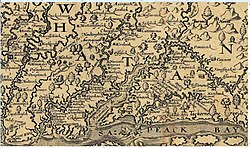 Captain John Smith's 1608 map