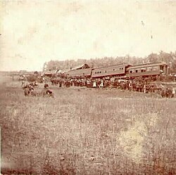 1873 train robbery by the James–Younger Gang near Adair, Iowa