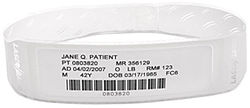 Barcode on a patient identification wristband