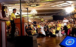 Liberal party standard bearer Mar Roxas, as he took on Davao City Mayor Rodrigo Duterte for the presidency in 2016